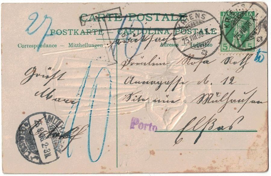Cartoline postali: Berner Tracht RELIEF+MATERIAL – Usato da Frauenfeld venduto da POML 1
