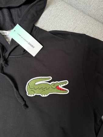 Lacoste x Comme des Garçons Hoodie, Schwarz, S, NEU