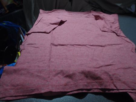 T-Shirt ca. Grösse M, Esprit, lachs/weiss/grünes Muster