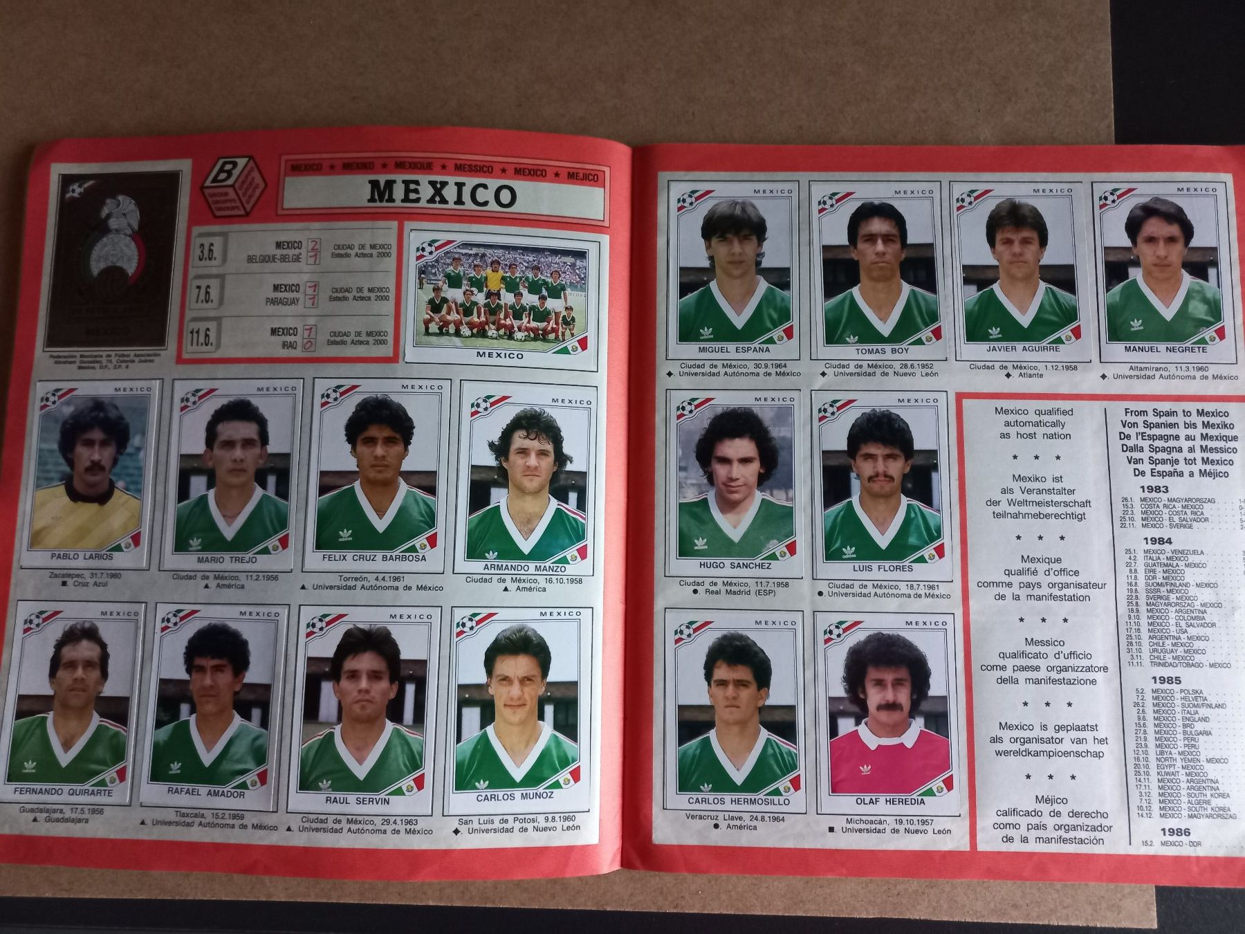 Panini Carte collezionabili: Panini Album Mexico 86 – Usato da Brügglen venduto da hokuspokus04 6
