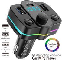 Neuer FM Transmitter mit USB, Type-C und Rainbow LED!
