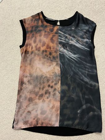 Top / T-Shirt Esprit, Grösse S, animalprint