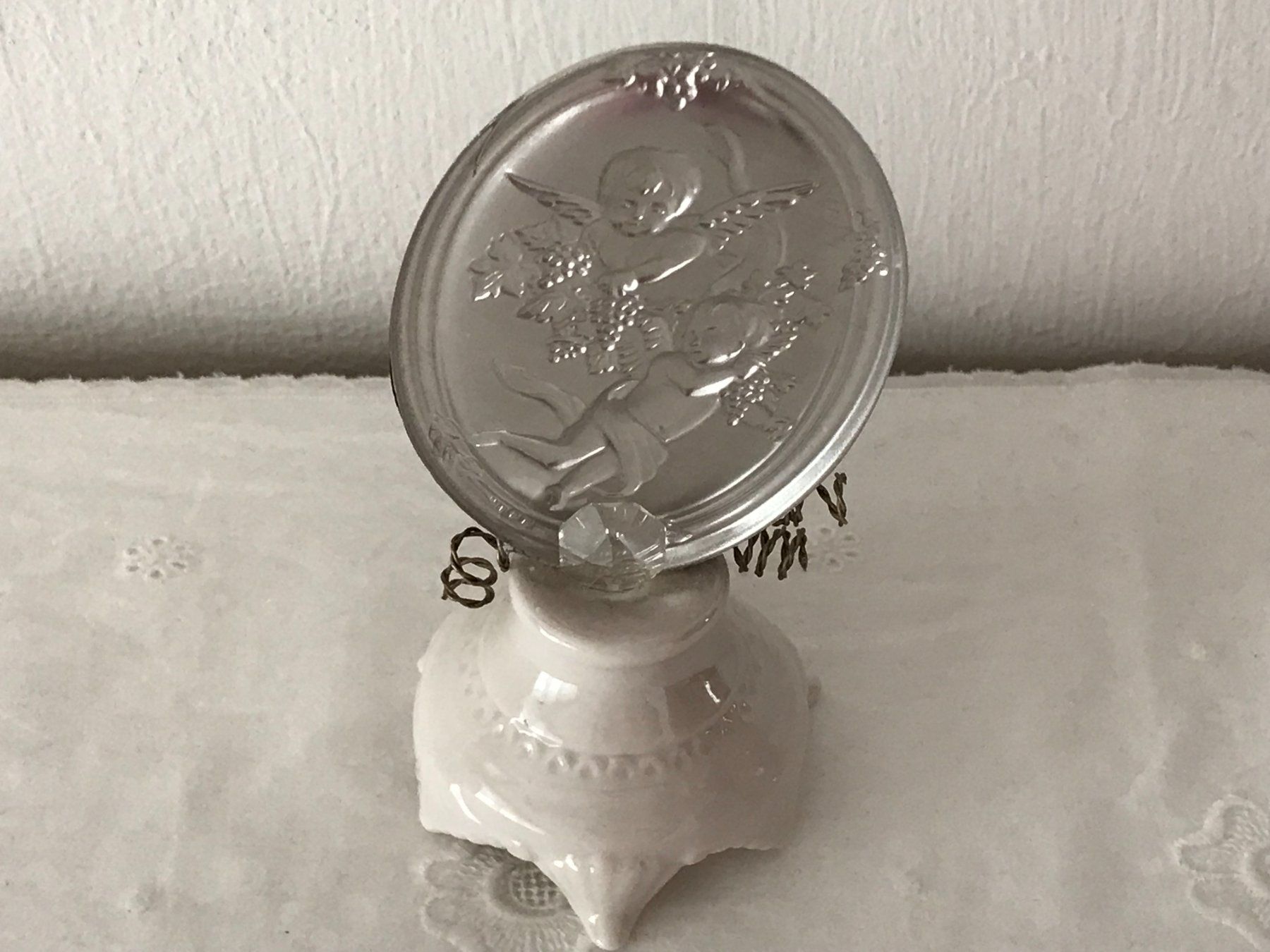 Statuette: Schöne Engel Dekoration silber – Usato da Siebnen venduto da Floki3 3