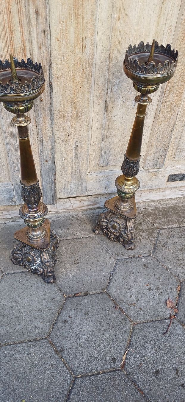 Portacandele: 2 Antike Kerzenständer – Usato da Flawil venduto da Naphtali