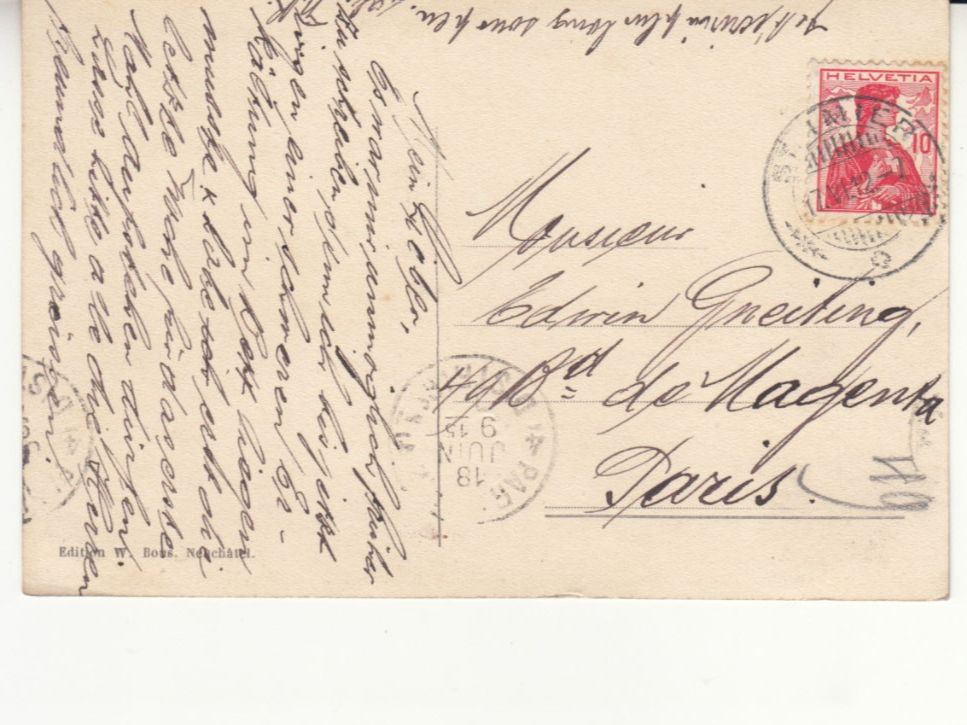 Cartoline postali: St. Imier 1912 – Usato da Bürglen TG venduto da StampGraf 1