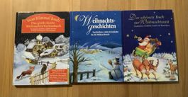 3x Weihnachtsbücher, Geschichten, Gedichte und Lieder, neu,