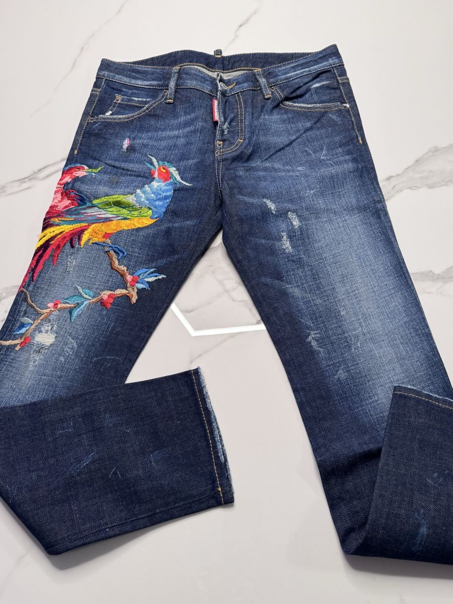 Dsquared2 Jeans: Dsquared2 Jeans, Vogel Stickerei – Nuovo (secondo la descrizione) da Zollikofen venduto da Danijela1983 5