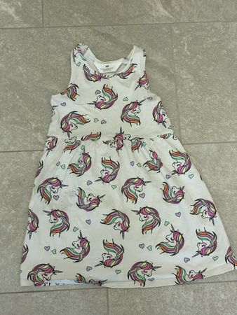 H&M Sommerkleid, Einhorn, Gr. 110/116, Top Zustand!