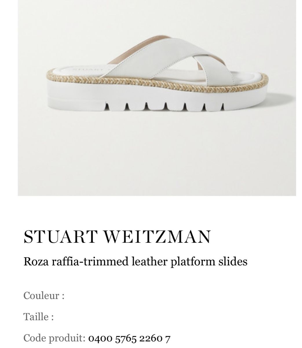 Stuart Weitzman Scarpe da donna: Stuart Weitzman Roza Lift Slide – Usato da Denges venduto da Tine88