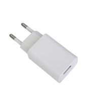 Weisses USB Ladegerät Eurostecker