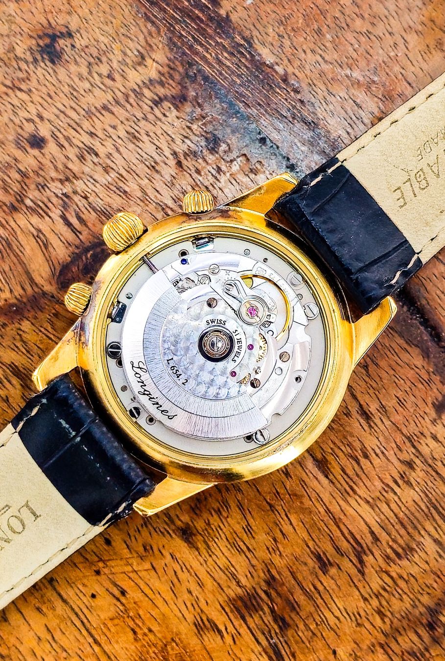 Longines Orologi: Longines Chronograph Vergoldet Verpackung+Garantie – Usato da Lugano venduto da R.Riccardo 5