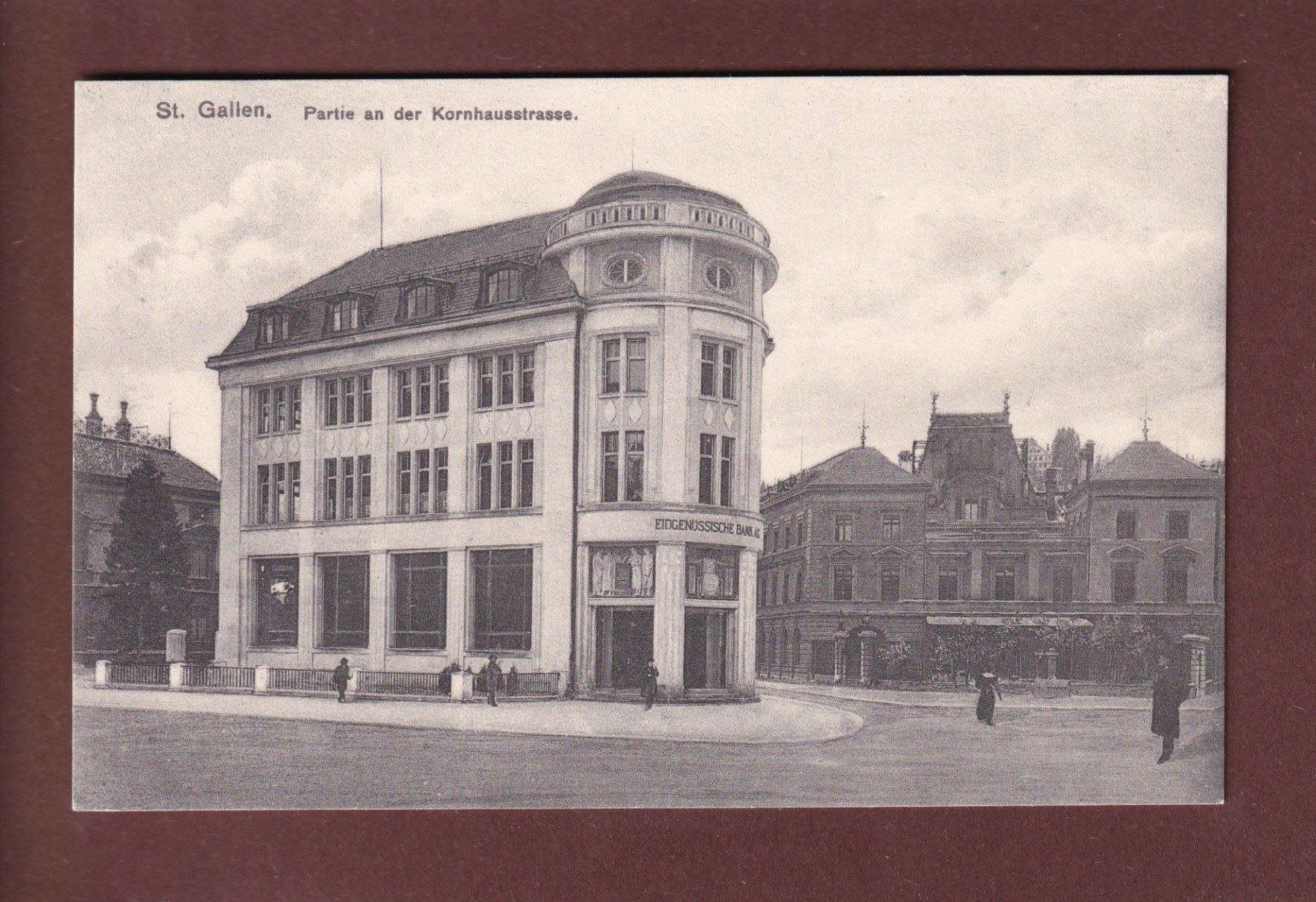 Cartoline postali: ST. GALLEN - Partie an der Kornhausstrasse – Usato da Pully venduto da nicecards