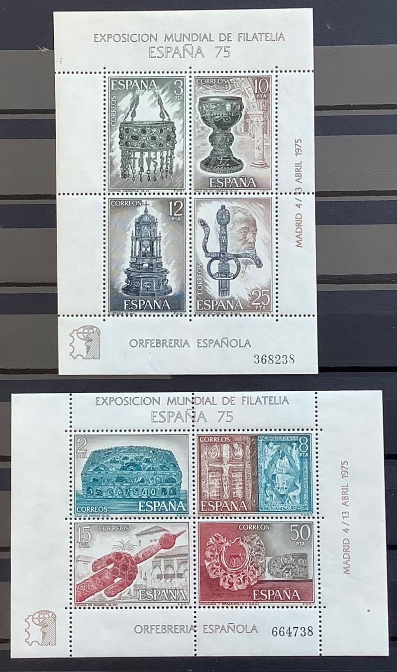 Tutti i francobolli: 1975 Spanien Int.Briefmarken Ausstellung Postfrisch – Nuovo (secondo la descrizione) da Liestal venduto da Pep3