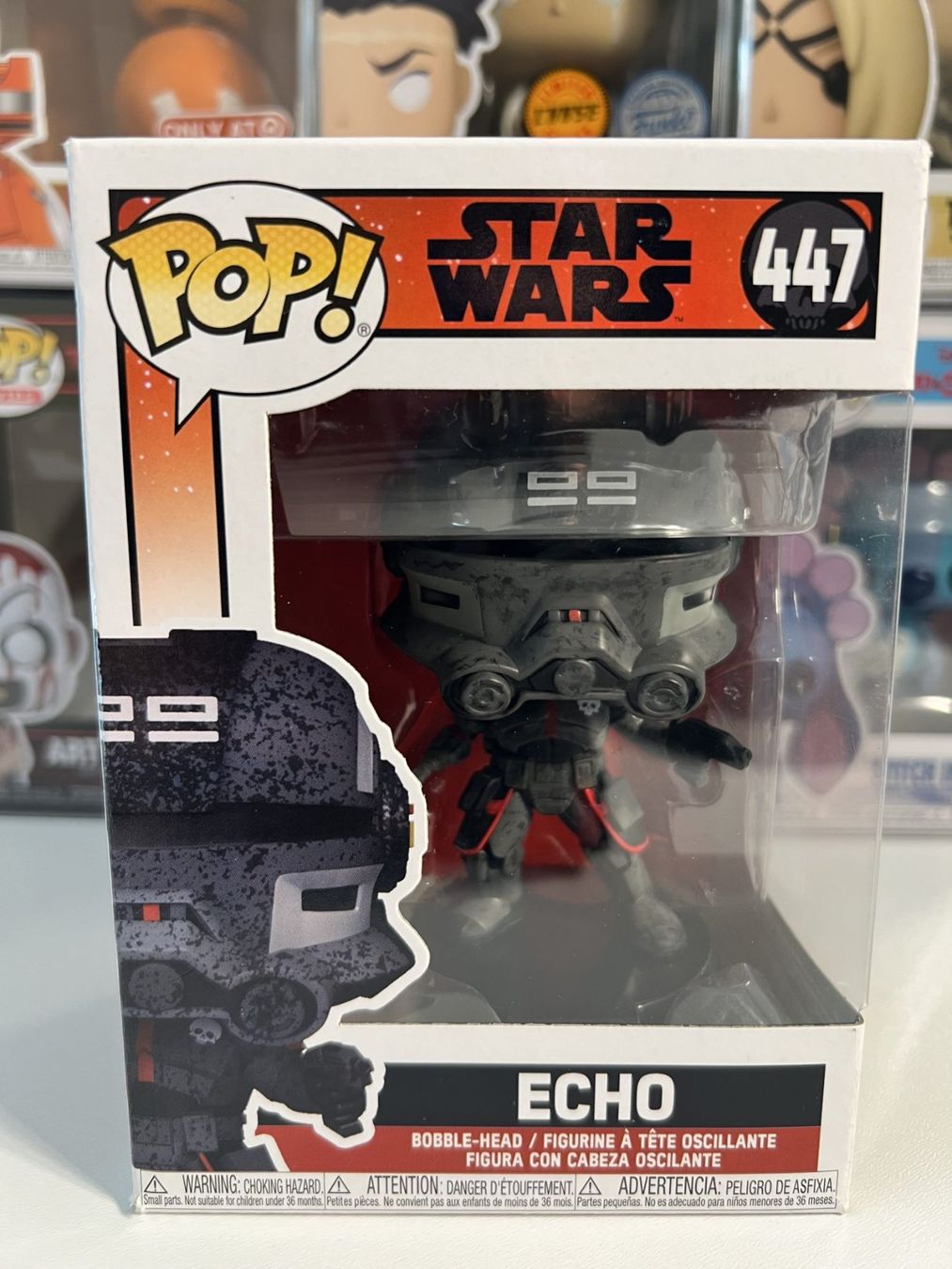 Funko Statuette: Funko POP! Star Wars The Bad Batch Echo – Nuovo e nell'imballaggio originale da Le Mouret venduto da perfectbijou