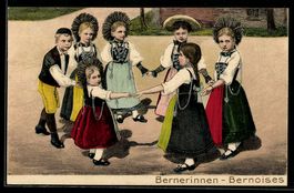 Bernerinnen - Bernoises, Kinder in Trach