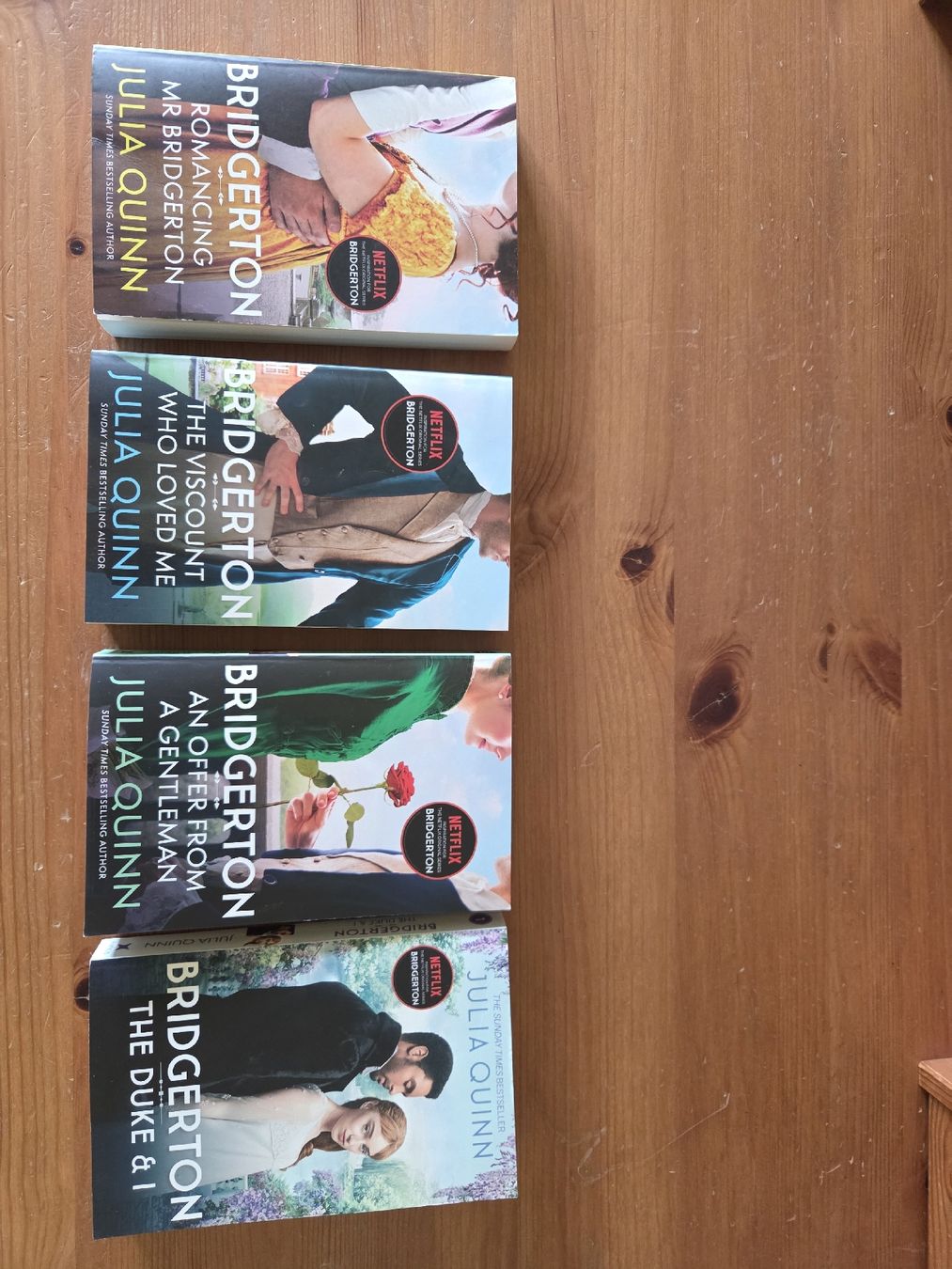 Libri: Bridgerton Band 1,2,3,4 Englisch – Usato da Gais venduto da ha-sa99