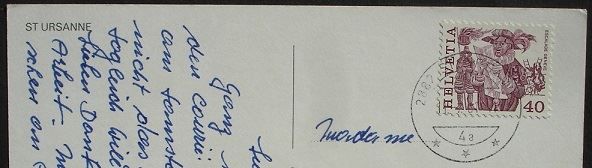 Cartoline postali: ST. URSANNE Hotel - Auto – Usato da Jona venduto da philajona 1