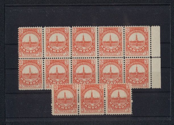 Cartoline postali: Briefmarken Hamburg, Marken der Private  – Usato da Berlin venduto da bartko-reher