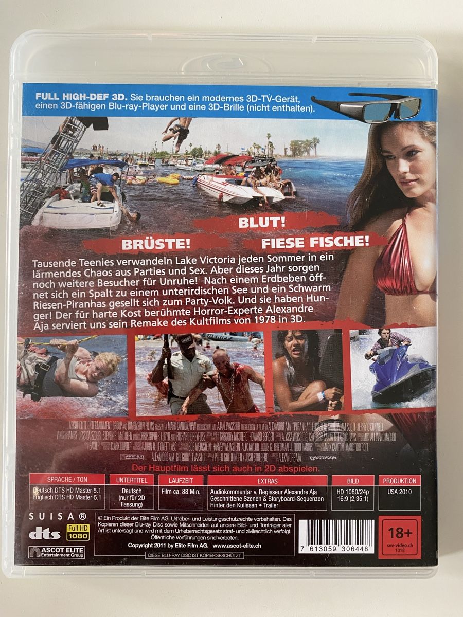Tutti i DVDs: Piranha 3D – Usato da Gasel venduto da Ntomate 1