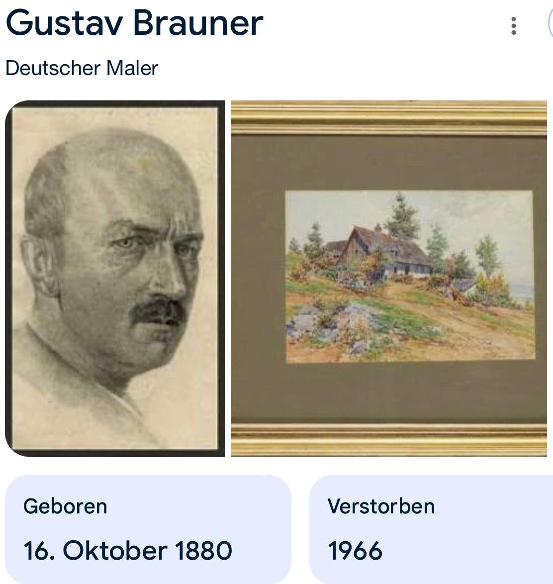Dipinti: Gustav Brauner (1880-1966) – Usato da Grosshöchstetten venduto da Perle1951 6