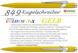 849.743 Colormat-X * GELB ** 849 CDA * Goliath Blau M + Etui