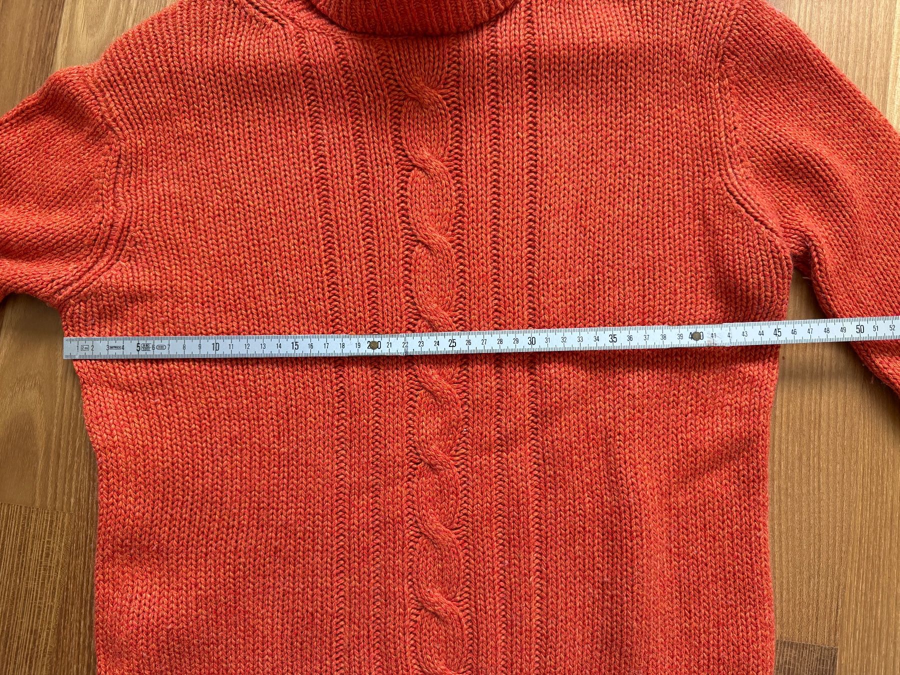 Maglioni & Felpe: Kaschmir Seiden Rollkragenpullover Lawrence Grey orange – Usato da Buchs SG venduto da VintageHomeCH 3