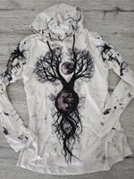 Damen Hoodie weiss bedruckt, Grösse S, neu!