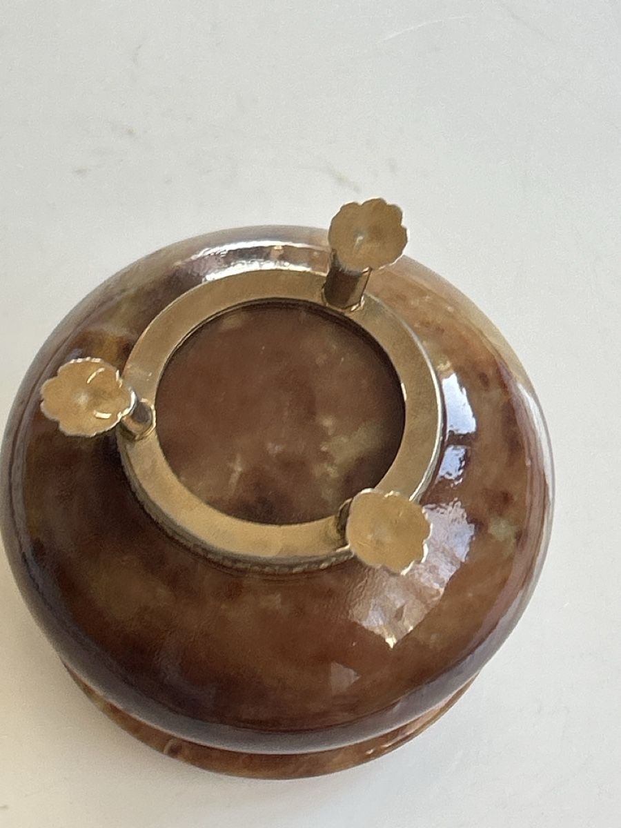 Alle Dekorationen: Schmuckdose Onyx Messing mit Füsschen (I12) – Gebraucht aus Aarau von bro_9zsg 2