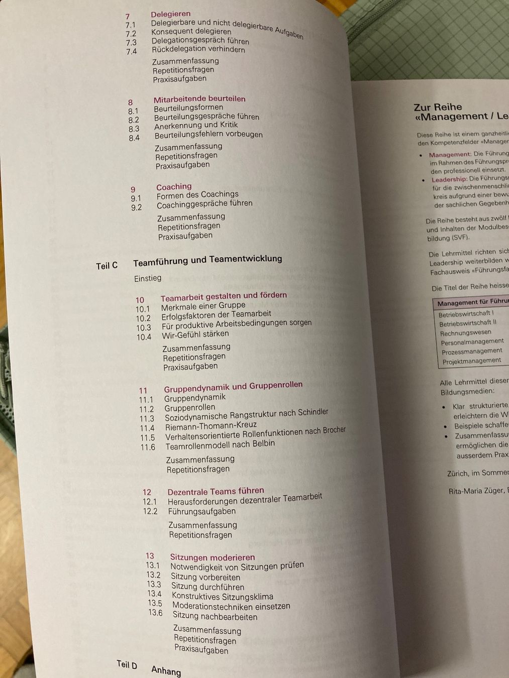 Libri: Teamführung, Leadership-Modul,  compendio 2018 – Usato da Baden venduto da Yoyo1 2