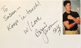 Brent Jasmer Autogramm signiert Karte mit Bild 8x13cm