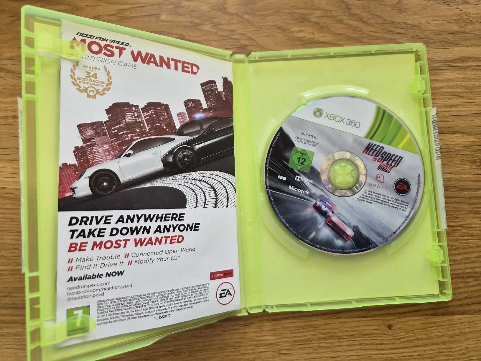 Microsoft Giochi: Need for Speed Rivals Xbox 360 - Course poursuite ! – Usato da La Joux FR venduto da car_ck96 1