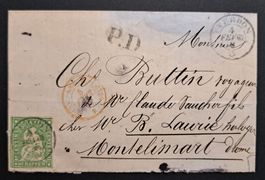Strubel 26G Yverdon nach Montelimart FR, seltene Destination