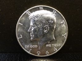 HALF DOLLAR JOHN F. KENNEDY 1964 SILBER