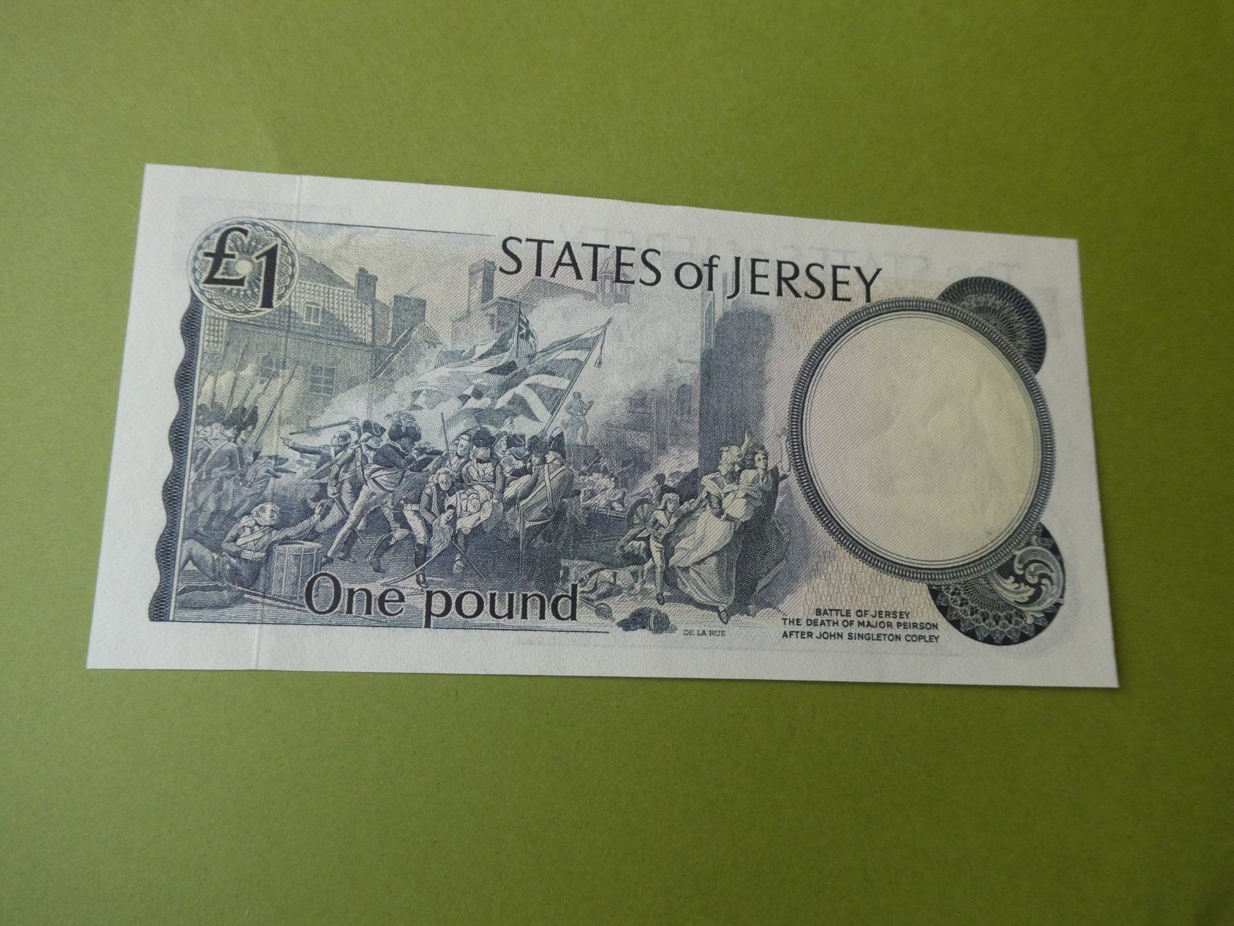 Banknoten: Jersey, 1 Pound - ungefaltet – Gebraucht aus Hinterforst von Rohusri 1
