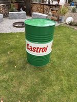 Castrol Metallfass grün weiss gebrauchter Zustand