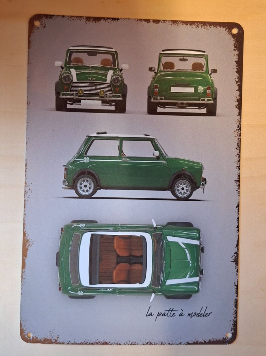 Mini Ecriteaux: Mini Cooper Blechschild, Grün – D'occasion à Alberswil par mech350