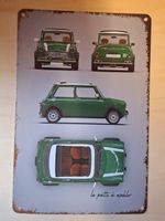 Mini Cooper Blechschild, Grün