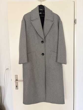 Wollmantel Zara grau Grösse XS guter Zustand