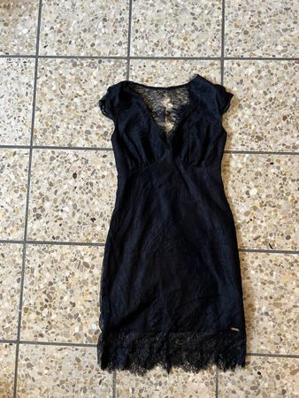 Guess Spitzenkleid schwarz Gr. XS Festkleid Cocktailkleid
