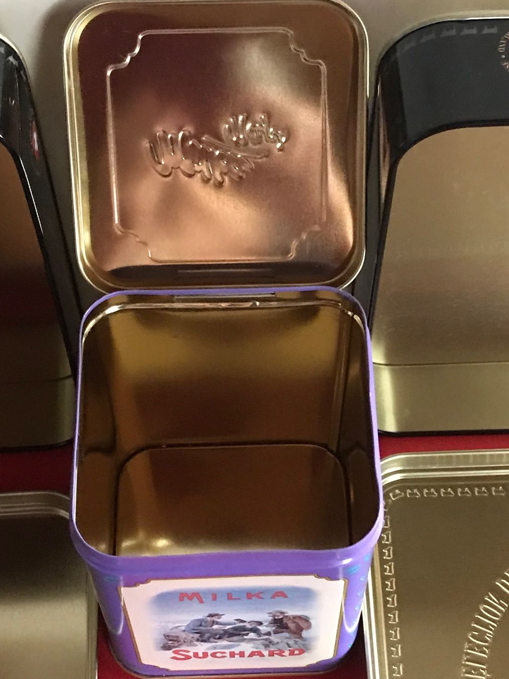 Recipients et similaires: Blechdose Blechdosen SUCHARD + VILLARS Guetzlidosen 3 Stk – D'occasion à Däniken SO par allerlei54 3