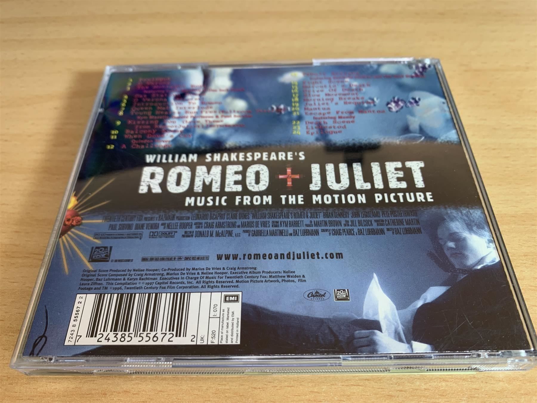 CD: William Shakespeare's Romeo + Juliet - 2 – Usato da Rikon im Tösstal venduto da Alpenmutz 1