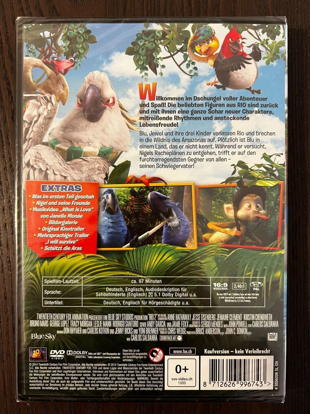 Alle DVDs: Rio 2 – Neu und originalverpackt aus Zürich von FilmFreunde 1