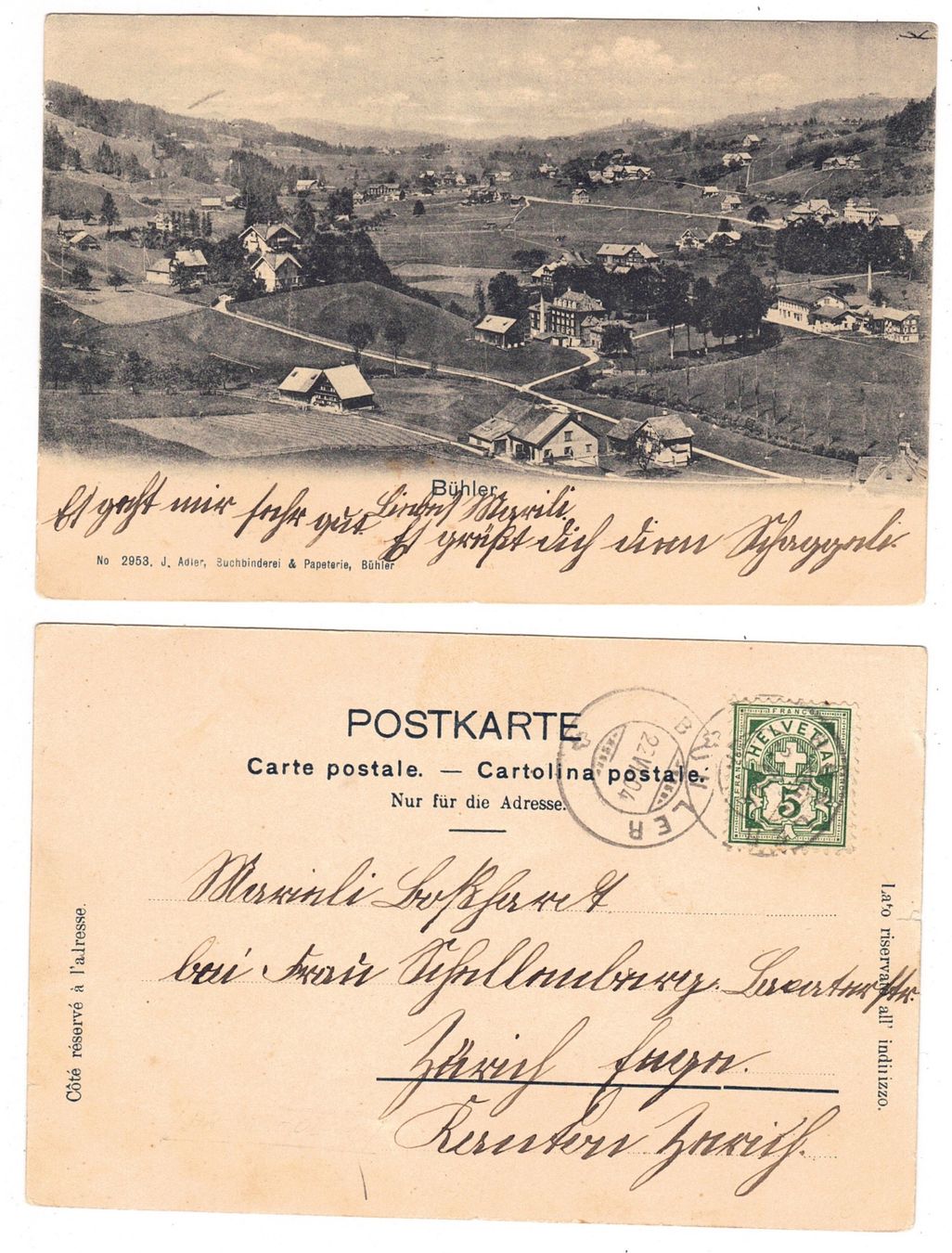 Cartes postales: Bühler – D'occasion à La Tour-de-Peilz par amjust