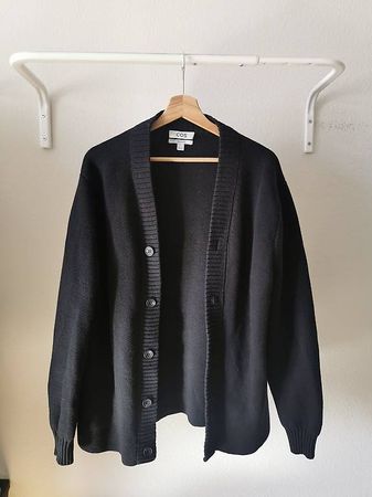 COS Strickjacke  Grösse L  Schwarz  Relaxed Fit