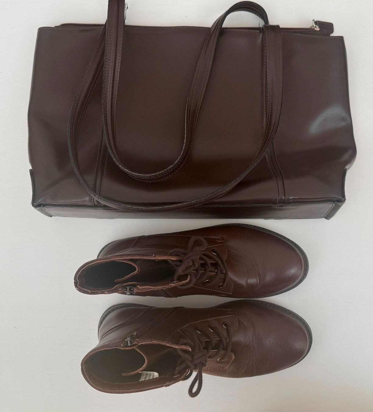 Sacs femmes: Damen Handtasche Leder braun – D'occasion à Lodrino par mediwell 7