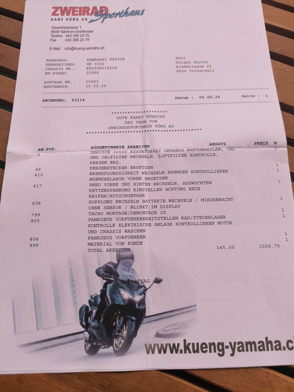Touring: Kawasaki GPZ550 – Usato da Volketswil venduto da hol_vx8q 9