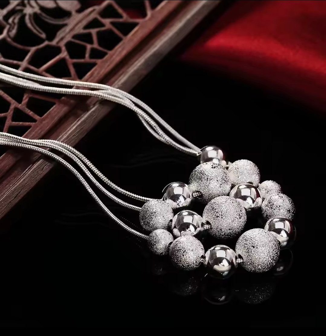 Catenine: Schöne Kette mit Anhänger, 925 versilbert – Nuovo (secondo la descrizione) da Grenchen venduto da dar_6d52 4