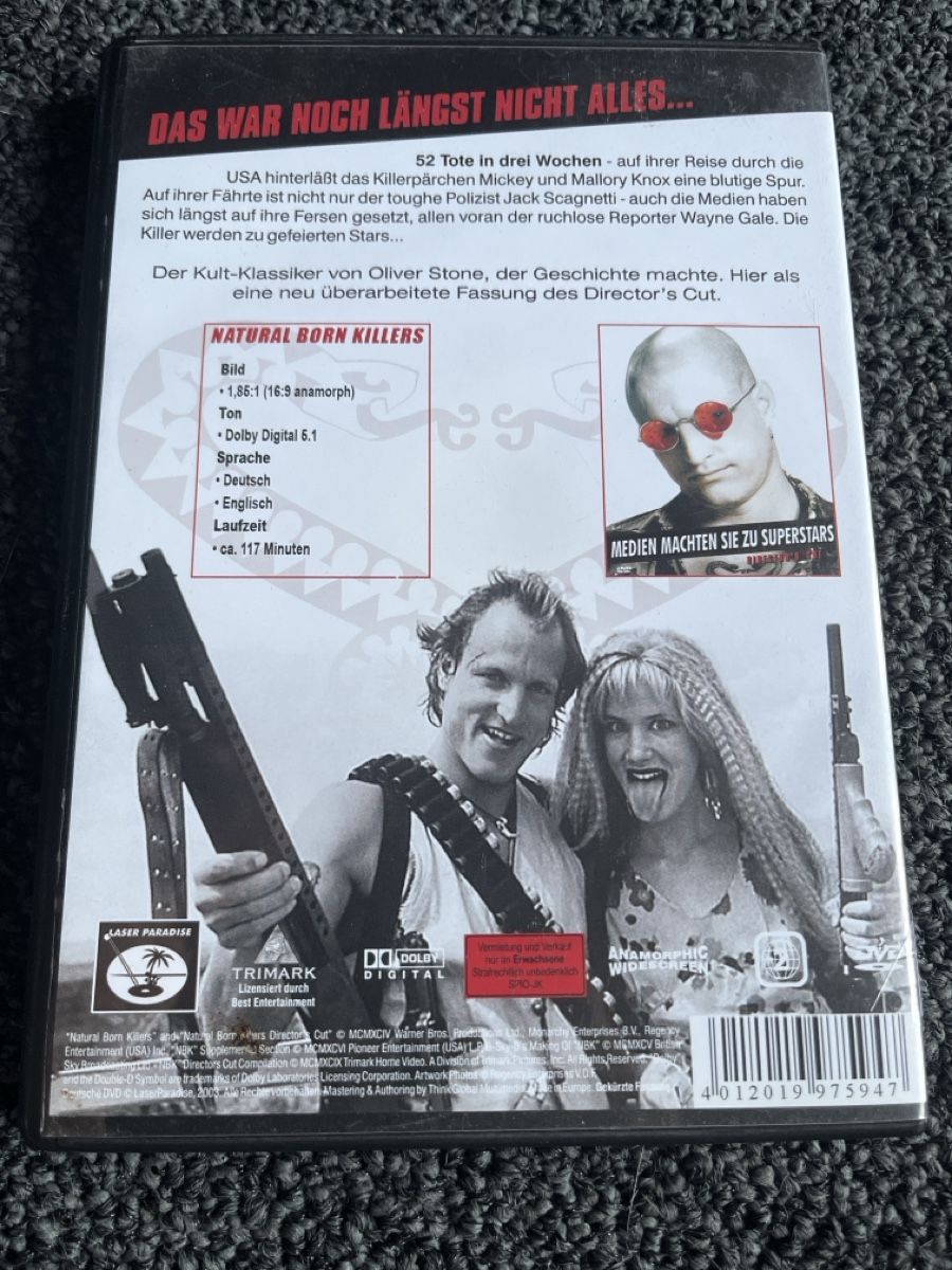Tutti i DVDs: Natural Born Killers (21778) – Usato da Ruswil venduto da jan_bxl5 1