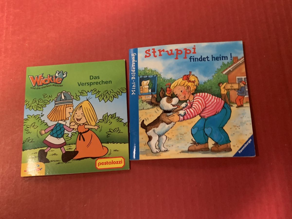 Bücher: 2 Mini-Bücher Wickie + Strupp findet heim Bü1 – Gebraucht aus Erlenbach ZH von Ritschly 1