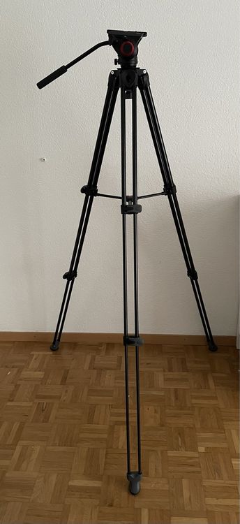 MANFROTTO MVK502AM-1 TREPIED VIDÉO tête vidéo fluide 502, jambes tandem